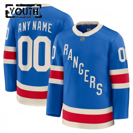 Lasten NHL New York Rangers Pelipaita Custom 2025-26 Fanatics Centennial Premium Sininen